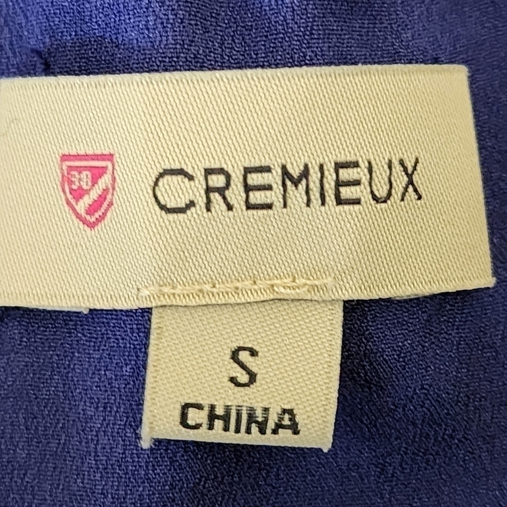 Cremieux Women’s Polka Dot Adjustable Strap Lined Tank Blue Size Small - Picture 6 of 7
